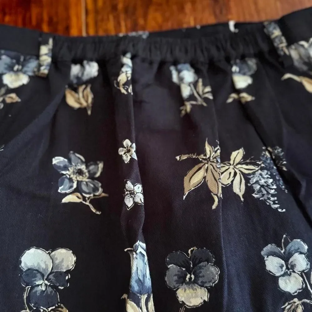 Talbots Women's Navy and Blue Skirt